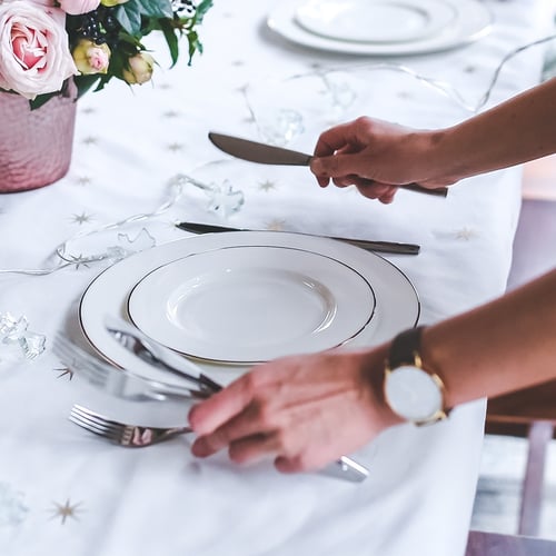 setting the table