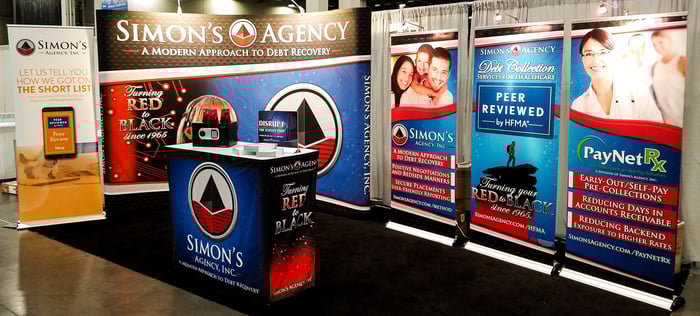 Simon's Agency Booth at HFMA 2018